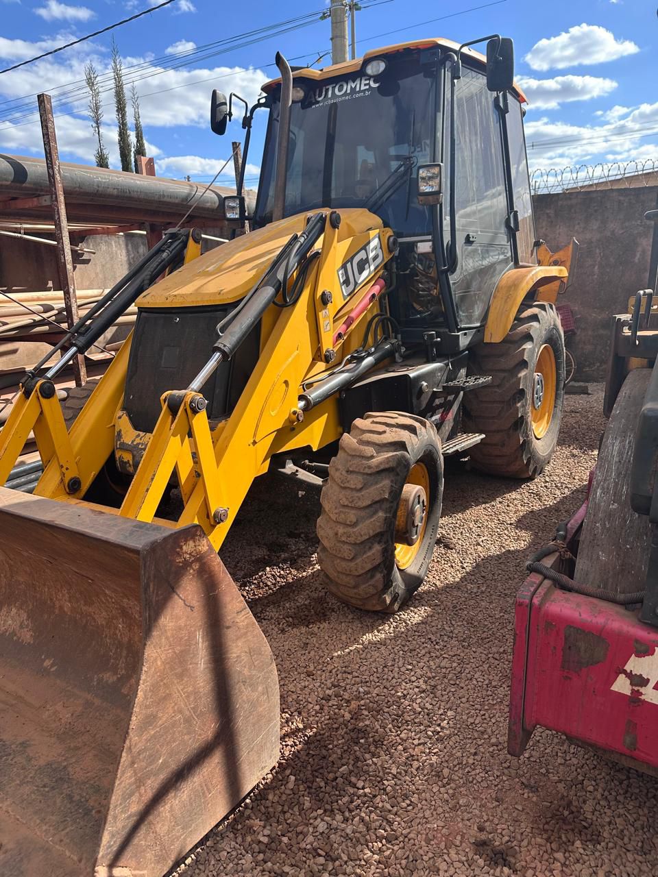 Retro escavadeira JCB